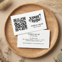 Cartão de Visita com Código QR | Design Moderno Si