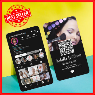 Cartão de Visita com Código QR do Instagram