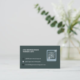 Cartão de Visita com Código QR | Moderno Minimalis