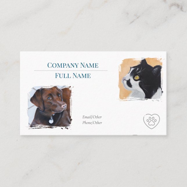 Cartão de visita com compromisso  (Frente)