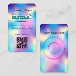 Cartão de Visita com Design Holográfico