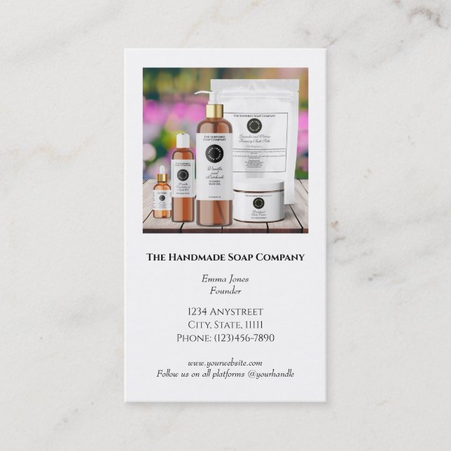 Cartão de visita com foto (Frente)