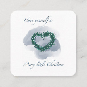 Cartão de visita com ilustração de Natal