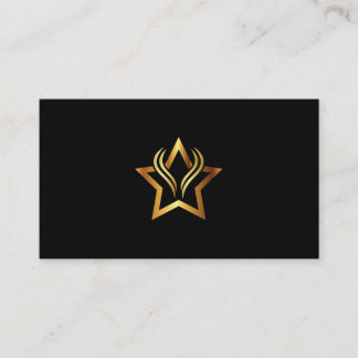 Cartão de visita com logotipo estrela