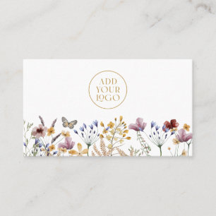 Cartão de Visita com Logotipo Floral