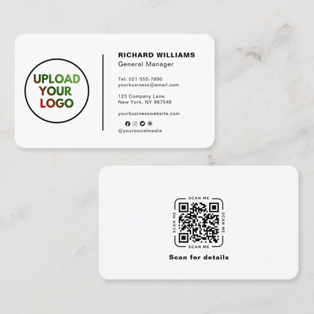 Cartão de Visita com Logotipo Personalizado – Códi (Frente/Verso)