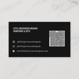 Cartão de Visita com QR Code | Moderno Minimalista