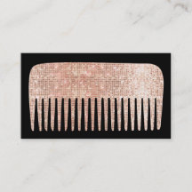 Comb Salão Dourado Rosa de Stylist de Cabelo Moder