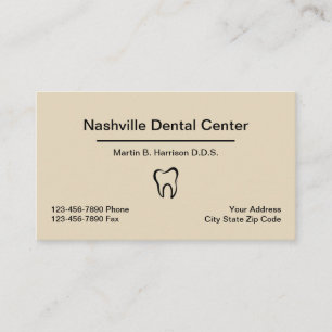 Cartão De Visita Combinação da nomeação do escritório do dentista