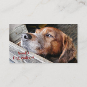 CARTÃO DE VISITA COMÉRCIO, CACHORRO ANDANDO.