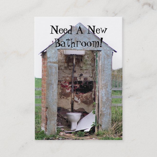 CARTÃO DE VISITA COMÉRCIO. NOVA BANHEIRA (Frente)