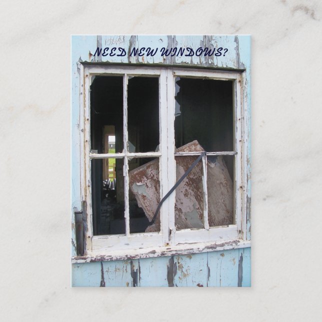 CARTÃO DE VISITA COMÉRCIO. NOVAS JANELAS. (Frente)