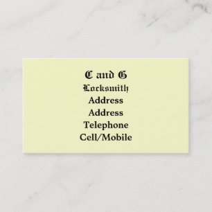 CARTÃO DE VISITA COMÉRCIOS, SERRALHEIROS