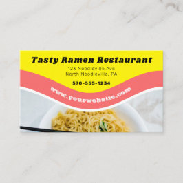 Cartão De Visita Comida asiática Ramen Noodle Restuarant