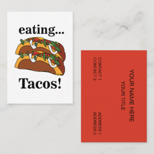 Cartão De Visita Comida Mexicana Taco Tacos