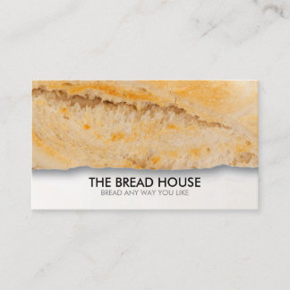 Cartão De Visita Comida Personalizável de Pão