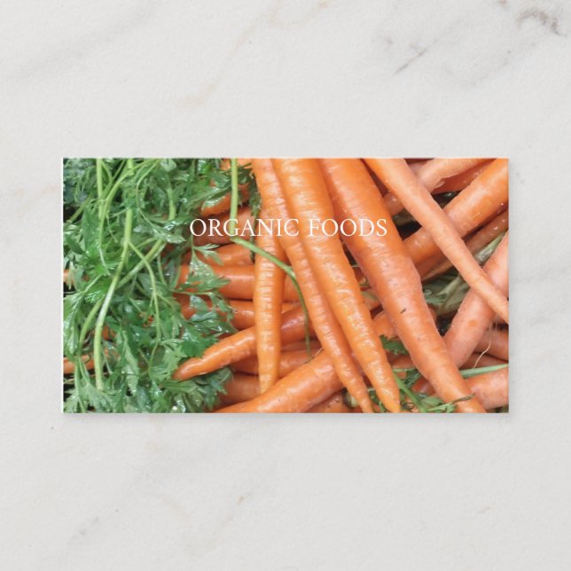 Cartão De Visita Comidas orgânicas (Frente)