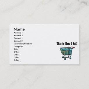 Cartão De Visita Como eu faço o carrinho de Compro