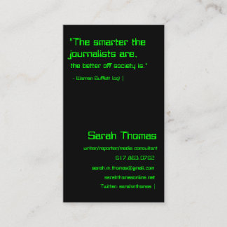 Cartão De Visita Comodoro 64