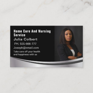 Cartão De Visita Companheiro do Mais velho de fotos e logotipo pers