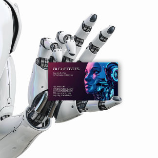 Cartão De Visita Companhia de Chatbot de Inteligência Artificial