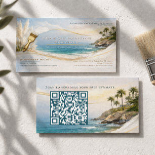 Cartão De Visita Companhia de Pintura Coastal Luxe