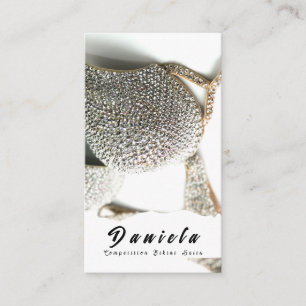 Cartão De Visita Competição de Malhação Crystal Bikini se adapta ao