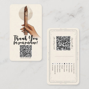 Cartão De Visita Compra de Presente de Palo Santo QR Conexão Mídia 