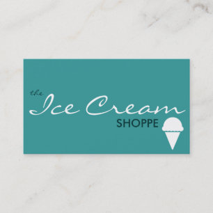 Cartão De Visita compra do SORVETE (cor personalizável)