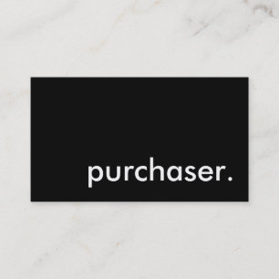 Cartão De Visita comprador.
