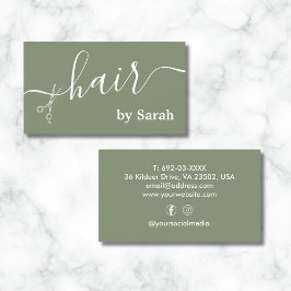 Cartão De Visita Compro Barber de Tesoura com Estilhador de Cabelo