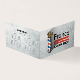 Cartão De Visita Compro Barber - Lealdade de Nomeação de Polonês