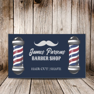 Cartão De Visita Compro Barber Stylist de Cabelo da Barbearia Retro
