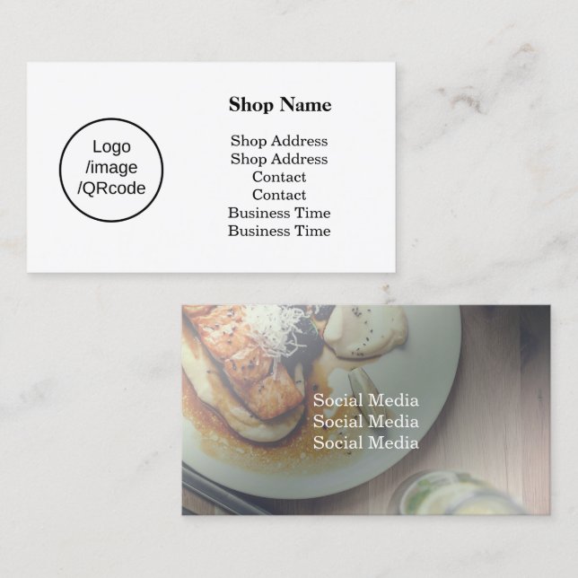 Cartão De Visita Compro Branco Moderno (Frente/Verso)