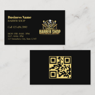 Cartão De Visita Compro de Barber Profissional de Barber de Lista d