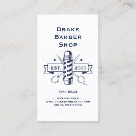 Cartão De Visita Compro de Barras Profissionais do Polo de Tesoura