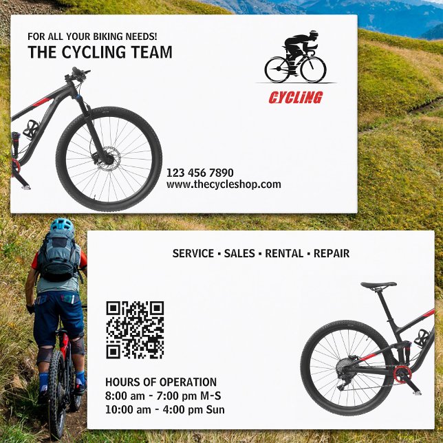 Cartão De Visita Compro de ciclismo e bicicleta (Criador carregado)