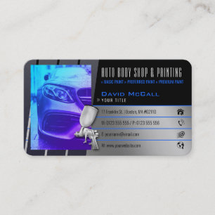 Cartão De Visita Compro de Corpo Automático e Pintura   Paint Spray