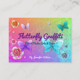 Cartão De Visita Compro DE FORNECEDOR DE Grafite Flutterby