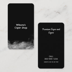 Cartão De Visita Compro de fumaça preto