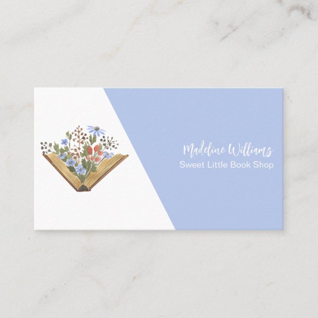 Cartão De Visita Compro de Livros Abertos (Frente)