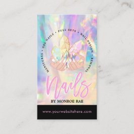 Cartão De Visita Compro Nail Tech Crystal Holographic Nail 
