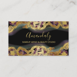 Cartão De Visita Compro Online Boca Brique Glitter Dourado Preto Ro