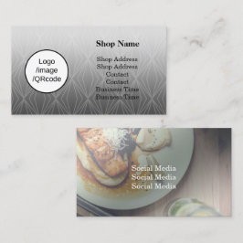 Cartão De Visita Compro Preto de Geometria Moderna