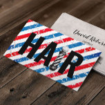 Cartão De Visita Compro Vintage Barber Typografia Polar Hairdresser<br><div class="desc">Hair Stylist Barber Pole Typografia Hairdresser Cartões de visitas.</div>