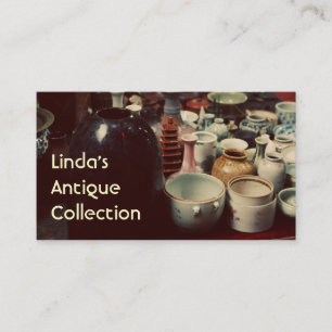 Cartão De Visita Compro Vintage Tea Cups do  Antigos Dealer Store