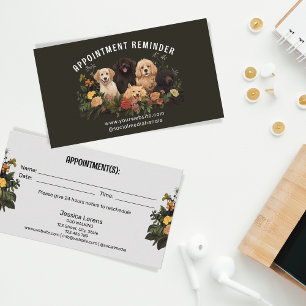 Cartão De Visita Compromisso de Cuidados com Animais de Companhia d