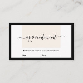 Cartão De Visita Compromisso Moderno de Caligrafia de Chic Layout