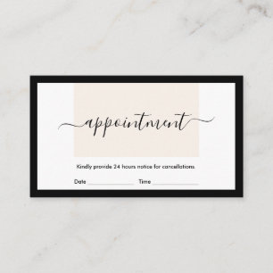 Cartão De Visita Compromisso Moderno de Caligrafia de Chic Layout