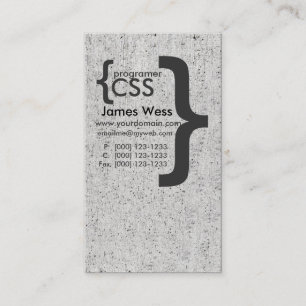 Cartão De Visita Computador Designer do Geek do Programador do Comp